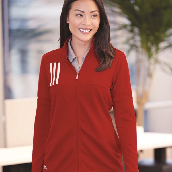 Women's 3-Stripes Double Knit Full-Zip Thumbnail