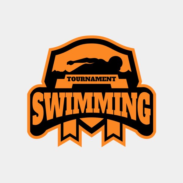 Swimming Tournament logo template 03 Thumbnail