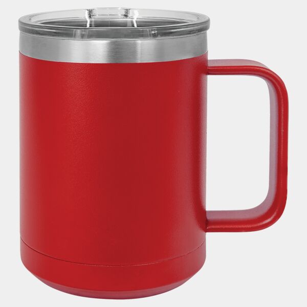 Polar Camel 15 oz. Red Vacuum Insulated Mug with Slider Lid Thumbnail