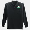 Long Sleeve Silk Touch Polo with Pocket Thumbnail