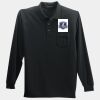 Long Sleeve Silk Touch Polo with Pocket Thumbnail
