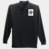 Long Sleeve Silk Touch Polo with Pocket Thumbnail