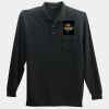 Long Sleeve Silk Touch Polo with Pocket Thumbnail