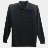 Long Sleeve Silk Touch Polo with Pocket Thumbnail