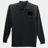 Long Sleeve Silk Touch Polo with Pocket Thumbnail
