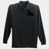 Long Sleeve Silk Touch Polo with Pocket Thumbnail