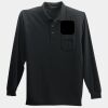 Long Sleeve Silk Touch Polo with Pocket Thumbnail