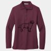 Ladies Silk Touch Long Sleeve Polo Thumbnail