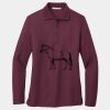 Ladies Silk Touch Long Sleeve Polo Thumbnail