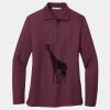 Ladies Silk Touch Long Sleeve Polo Thumbnail