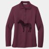 Ladies Silk Touch Long Sleeve Polo Thumbnail