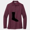 Ladies Silk Touch Long Sleeve Polo Thumbnail