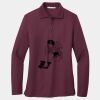 Ladies Silk Touch Long Sleeve Polo Thumbnail
