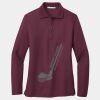 Ladies Silk Touch Long Sleeve Polo Thumbnail