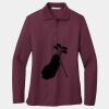 Ladies Silk Touch Long Sleeve Polo Thumbnail