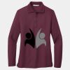 Ladies Silk Touch Long Sleeve Polo Thumbnail