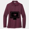 Ladies Silk Touch Long Sleeve Polo Thumbnail