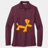 Ladies Silk Touch Long Sleeve Polo Thumbnail