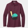 Ladies Silk Touch Long Sleeve Polo Thumbnail