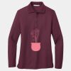 Ladies Silk Touch Long Sleeve Polo Thumbnail