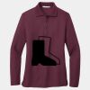 Ladies Silk Touch Long Sleeve Polo Thumbnail