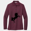 Ladies Silk Touch Long Sleeve Polo Thumbnail
