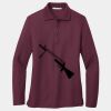 Ladies Silk Touch Long Sleeve Polo Thumbnail