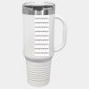 Polar Camel 40 oz. White Travel Mug with Handle, Straw Included Thumbnail